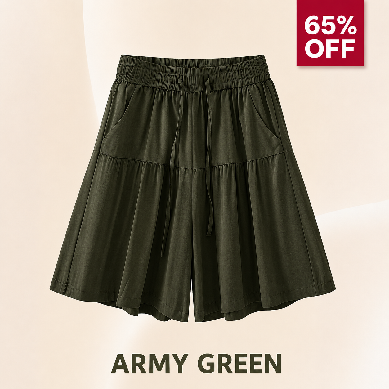 Bloomease - Lightweight Stretch Comfy Flowy Shorts Skort