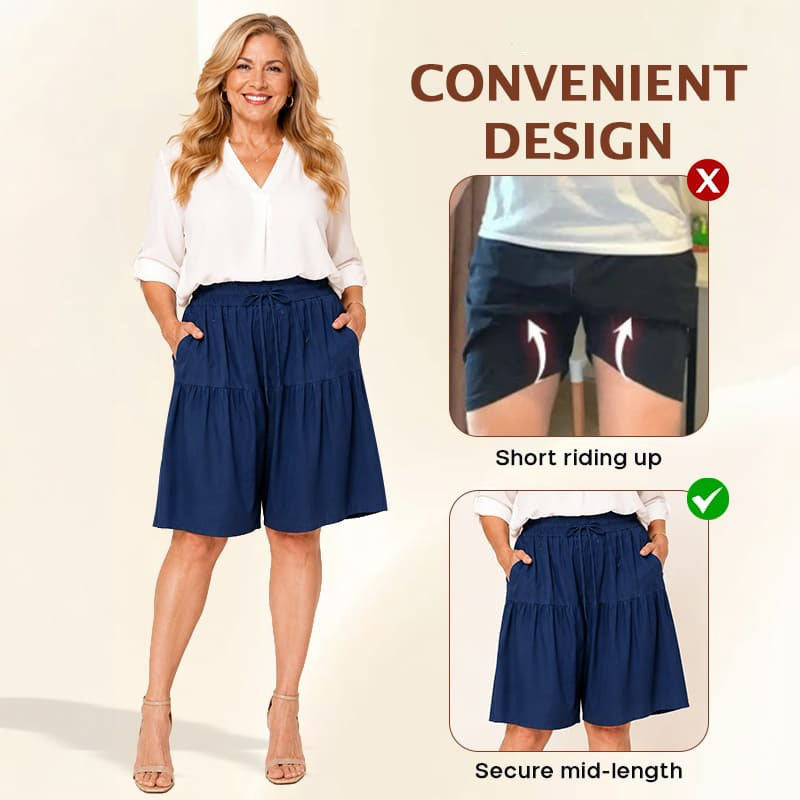 Bloomease - Lightweight Stretch Comfy Flowy Shorts Skort